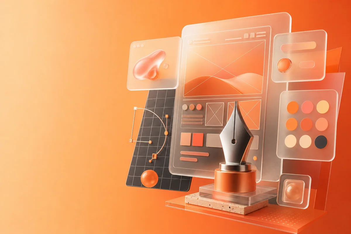 Premium visual representing UI/UX Design